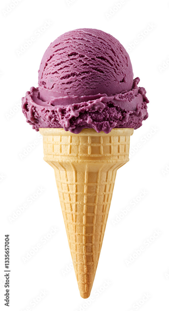 Blackberry Ice Cream Cone Blackberry Ice Cream Cone