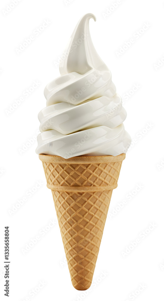 Vanilla Soft Serve Cone Vanilla Soft Serve Cone