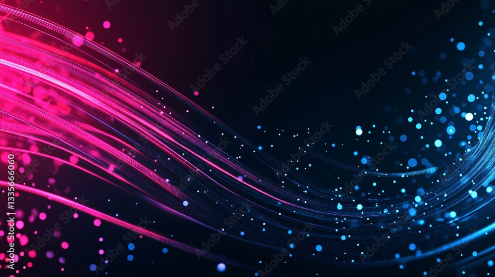 Obraz premium Abstract colorful light background with stars