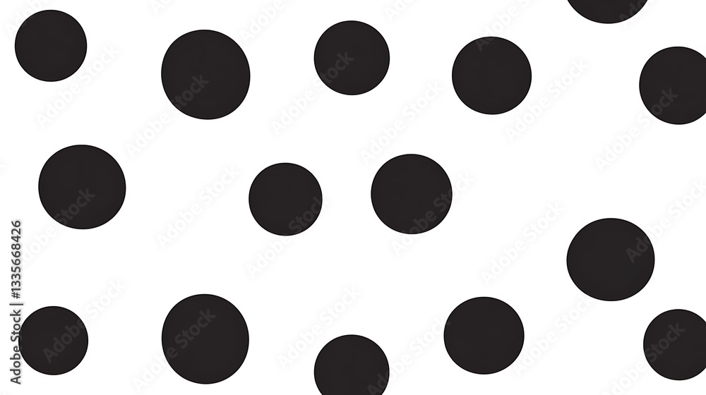 Scattered black circles on white Scattered black circles on white