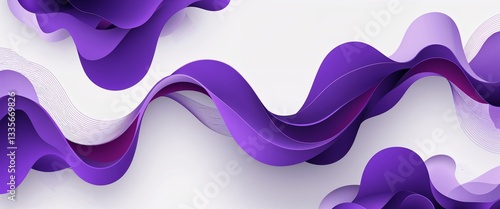 violet pattern on white plain background digital abstract art work illustration design