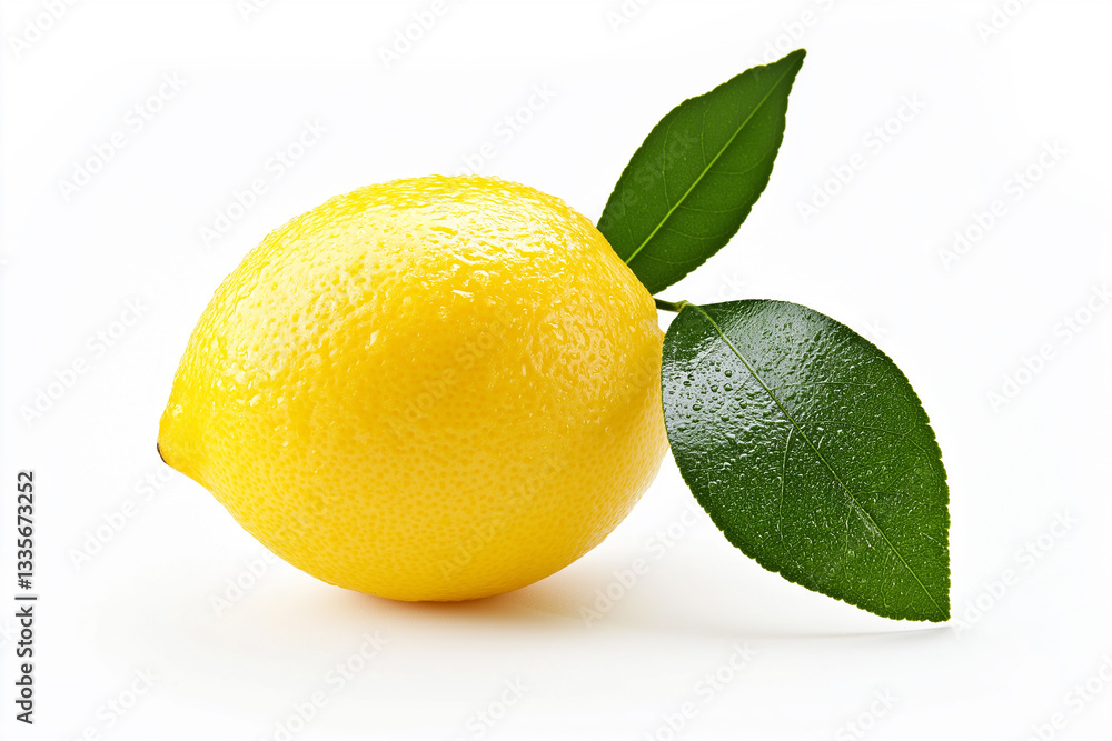 Fresh lemon isolated on white Fresh lemon isolated on white