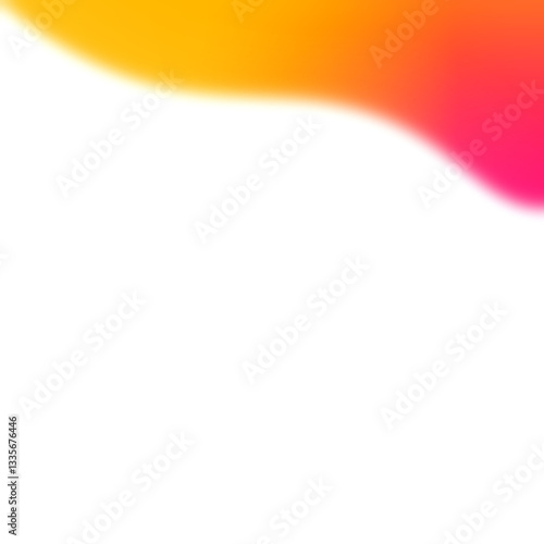 Yellow and red blurred shapes, gradient abstract shapes