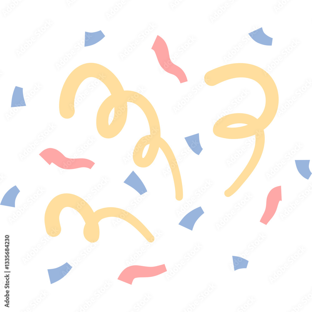 Obraz premium Birthday party confetti