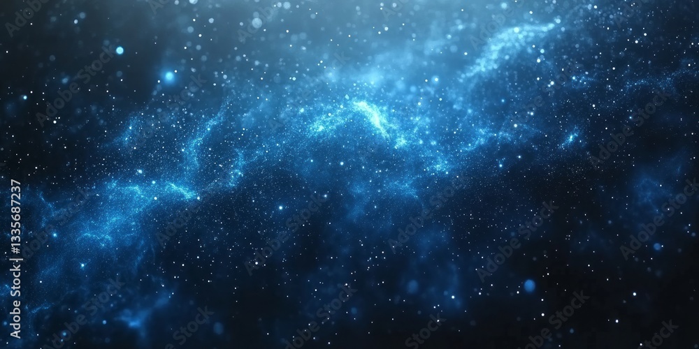 Naklejka premium An awe inspiring depiction of a mesmerizing celestial nebula