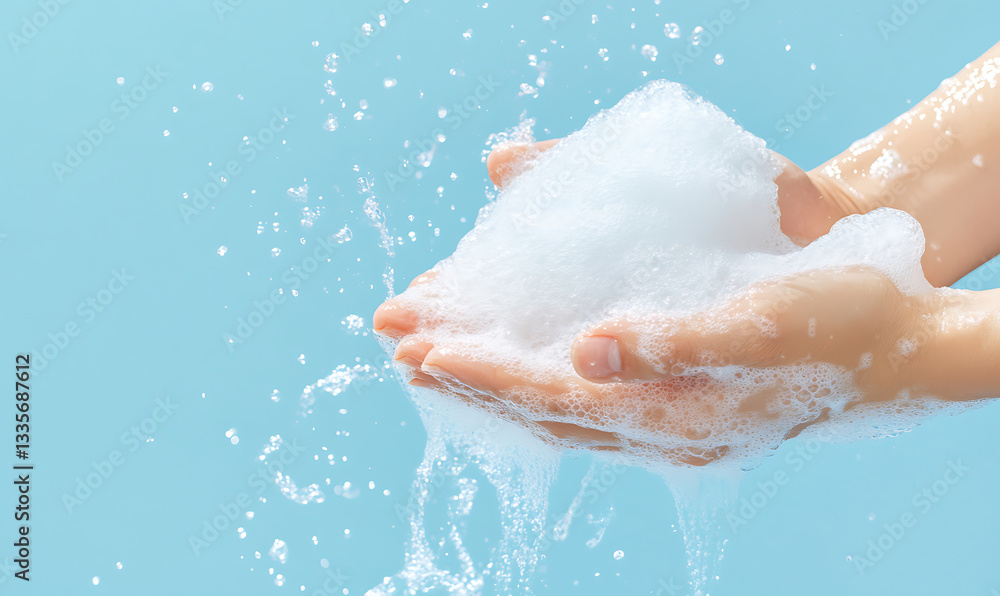 washing hands. generative ai