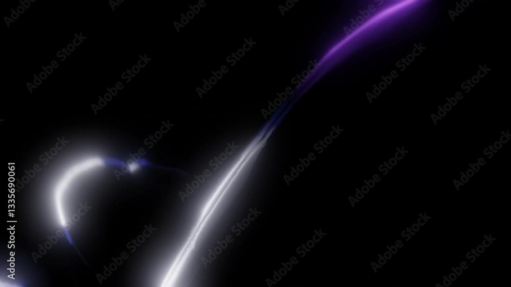 Abstract Curved Light Lines on Dark Background 4k 60fps 3d looping animation Abstract Curved Light Lines on Dark Background 4k 60fps 3d looping animation