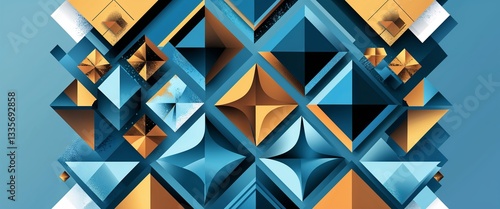 diamond pattern on cyan plain background digital abstract art work illustration design