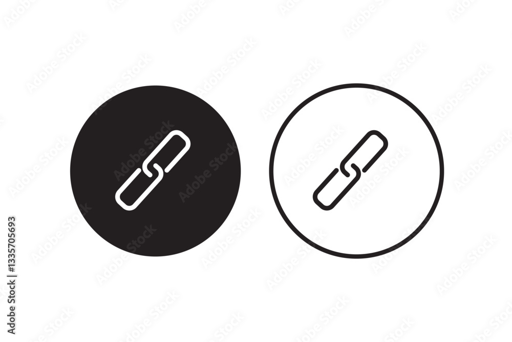 Link icon Symbol collection thin outline set. Black, white and blue Link icon with white background. EPS 10 Link icon Symbol collection thin outline set. Black, white and blue Link icon with white background. EPS 10