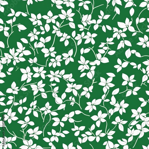 DesignCreativity Intricate Green Scene Minimalist Design