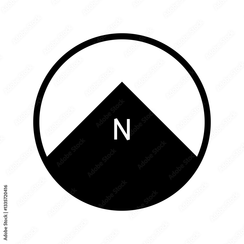 Architectural north arrow and compass outline vector
Architectural north arrow and compass outline vector