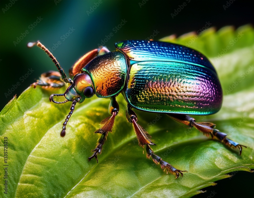 green beetle on leaf green beetle on leaf