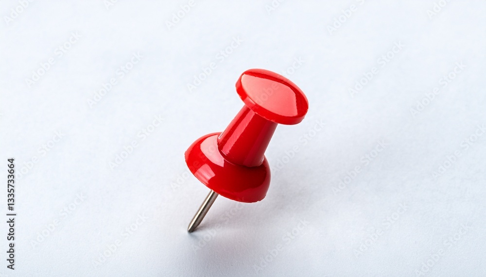 red pin isolated on transparent background generative ai red pin isolated on transparent background generative ai