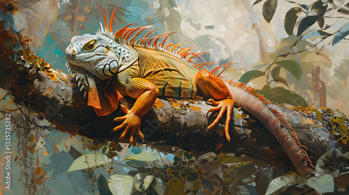green iguana