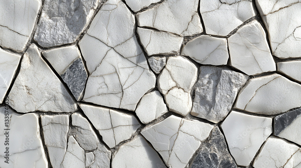 Flat bright marble texture top view