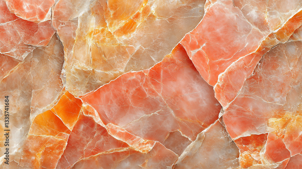 Flat bright marble texture top view
