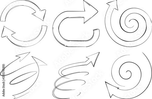 Creative Hand Drawn Arrow Bundle  High Quality Graphics for Design Projects..