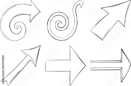 Creative Hand Drawn Arrow Bundle  High Quality Graphics for Design Projects..