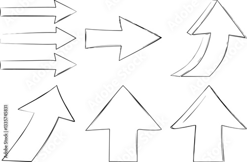 Creative Hand Drawn Arrow Bundle  High Quality Graphics for Design Projects..