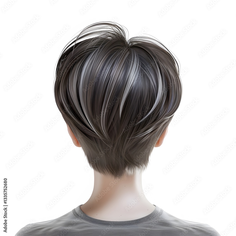 Short Stylish Haircut from the Back Perspective for Modern Look Short Stylish Haircut from the Back Perspective for Modern Look