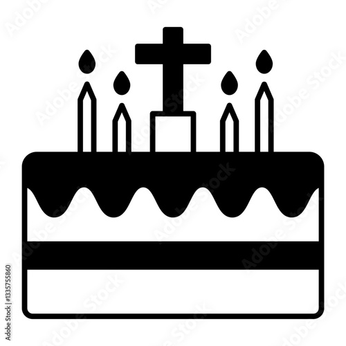 Altar black icon