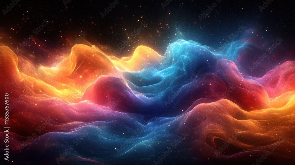 Celestial Dreamscape: A Symphony of Color and Light Celestial Dreamscape: A Symphony of Color and Light