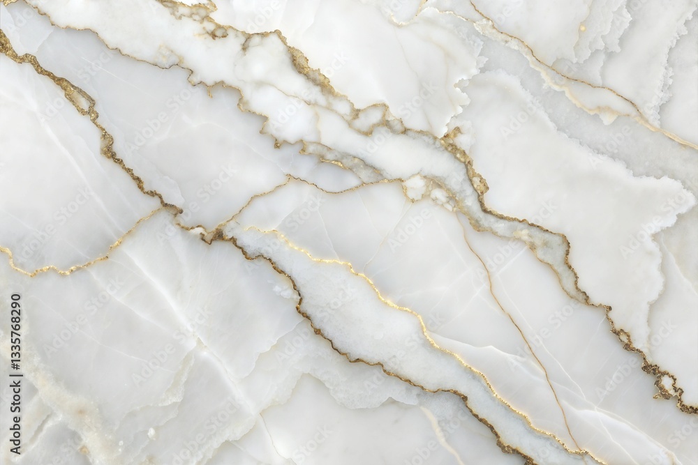 Fototapeta premium White marble texture with intricate natural patterns