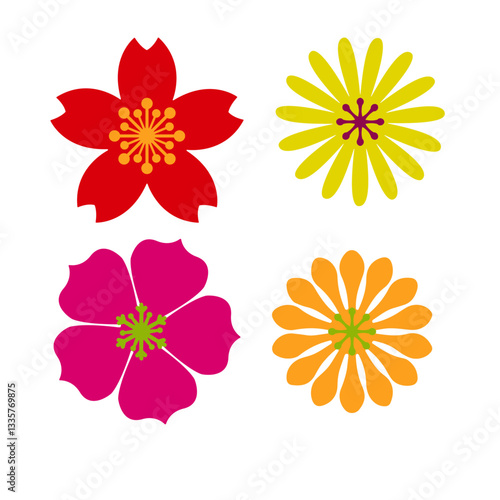 MOLDES DE FLORES VECTORIZADAS PARA MANUALIDADES