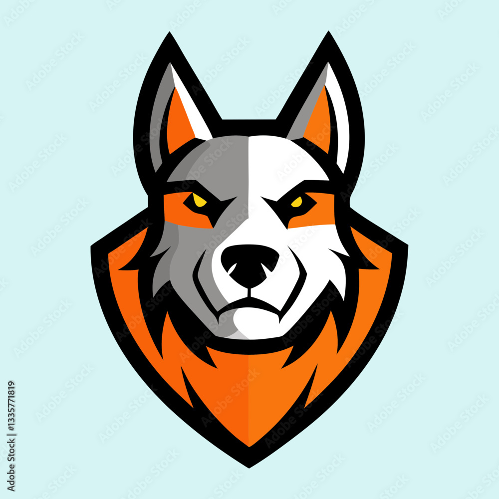 Dog head mascot logo design vector Dog head mascot logo design vector