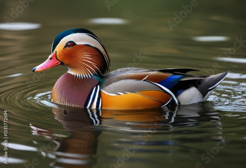 Wallpaper Mural There's a duck swimming in the water Torontodigital.ca