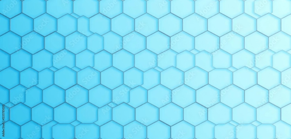 Subtle pastel blue hexagonal geometric pattern, seamless repeat, vector, gradient Subtle pastel blue hexagonal geometric pattern, seamless repeat, vector, gradient