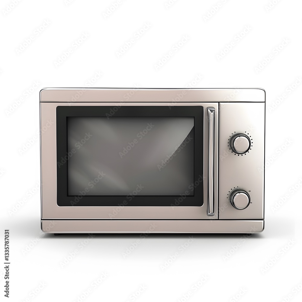 Stainless Steel Microwave Oven with Digital Display and Controls Stainless Steel Microwave Oven with Digital Display and Controls
