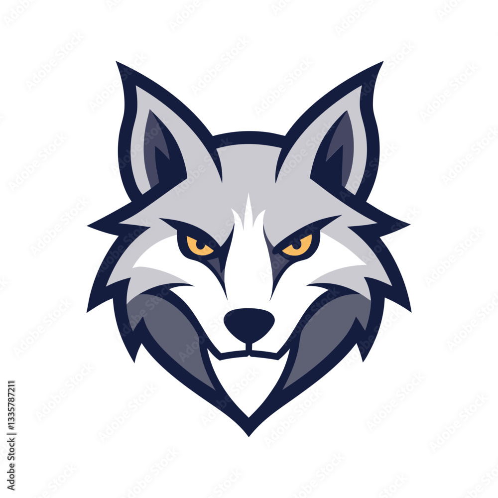Coyote head mascot logo design vector Coyote head mascot logo design vector
