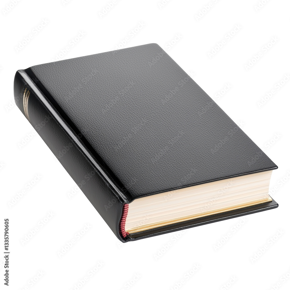 A black hardcover book with a textured cover and a red page edge, showcasing a classic design typical of hardcover editions. A black hardcover book with a textured cover and a red page edge, showcasing a classic design typical of hardcover editions.