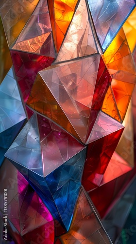 Colorful abstract shapes lines texture poster background