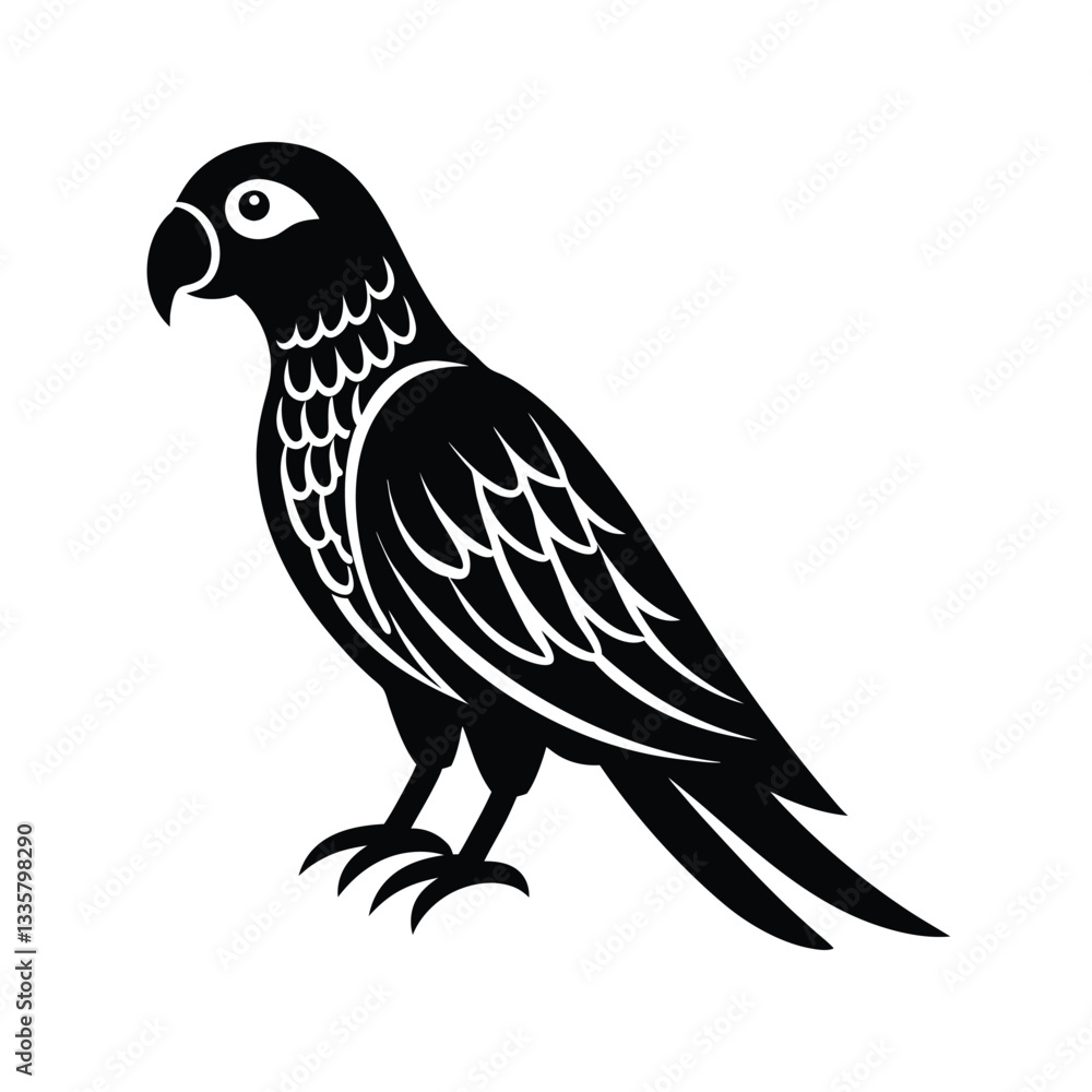 bird on a branch vector illustration bird on a branch vector illustration