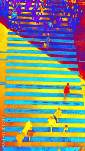 Infrared Thermal Scanner Detecting People Video.