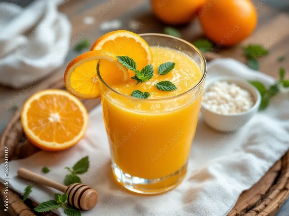 Freshly Squeezed Orange Juice with Lemon and Honey Freshly Squeezed Orange Juice with Lemon and Honey