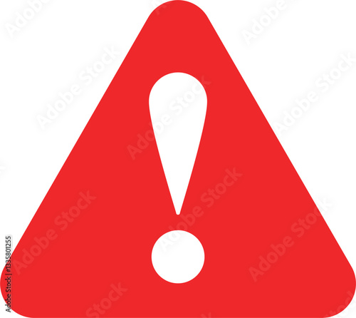 warning exclamation mark icon vector