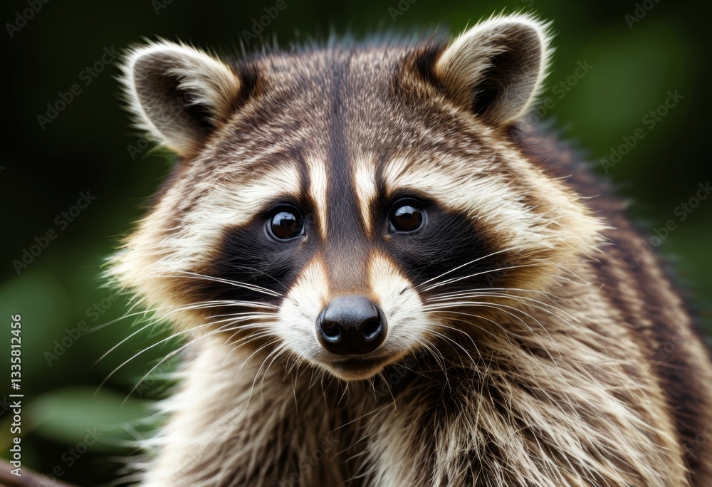 portrait of a raccoon portrait of a raccoon