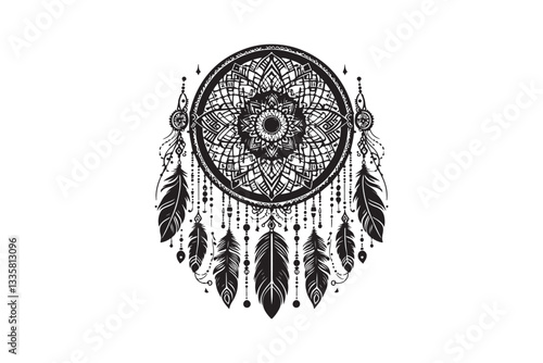 Intricate Dreamcatcher Mandala Set – Symbol of Protection & Spirituality
