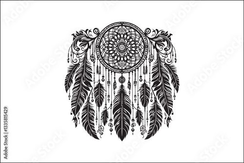 Intricate Dreamcatcher Mandala Set – Symbol of Protection & Spirituality