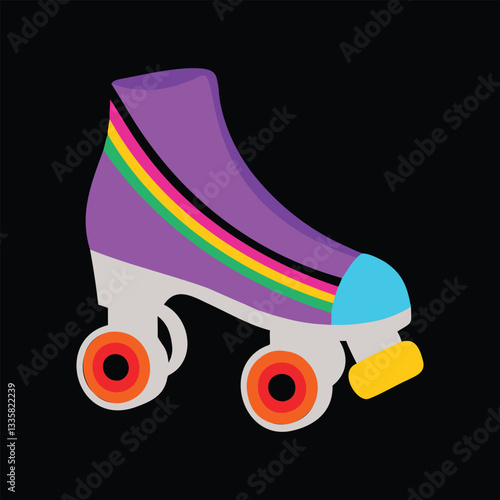 Retro 80s Vintage Vector Illustration Design
