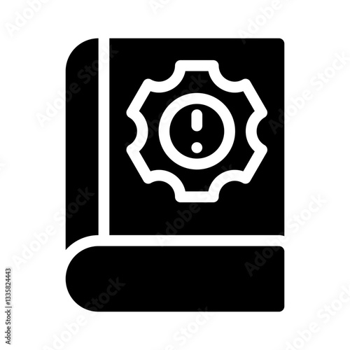 user manual glyph icon