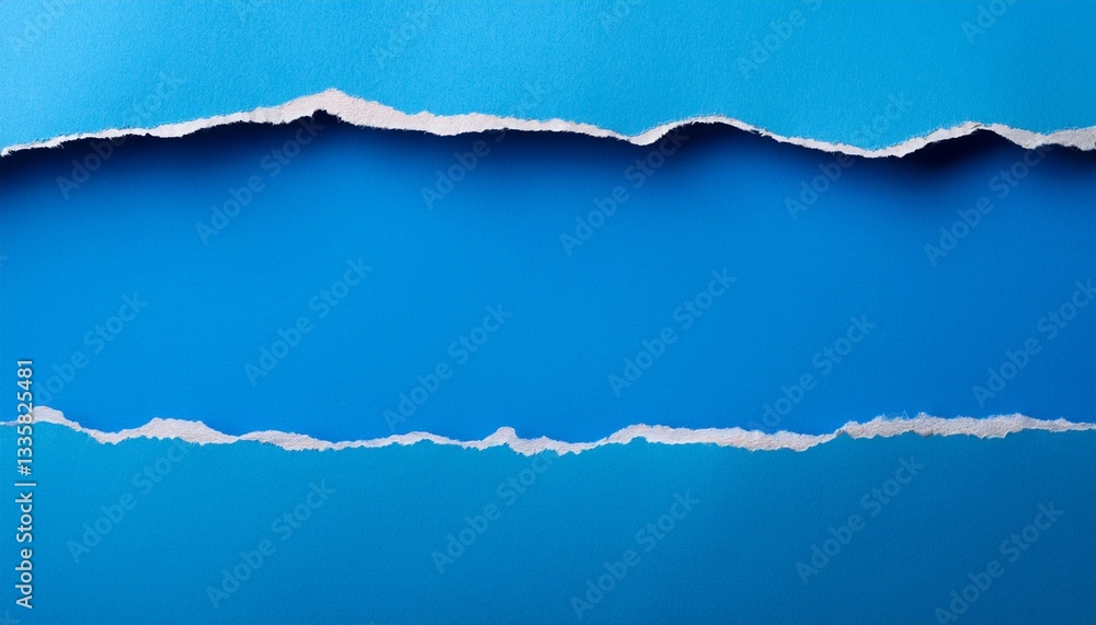 Naklejka premium ripped blue paper edges