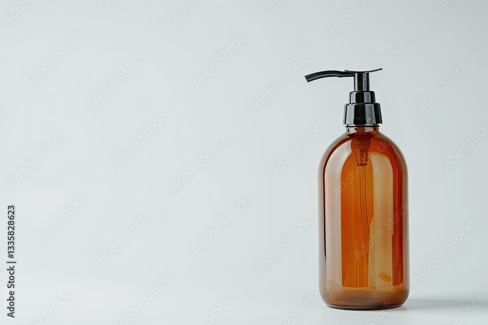 Vibrant Color Image of Soap Dispenser Bottle Close Up on White Background Vibrant Color Image of Soap Dispenser Bottle Close Up on White Background