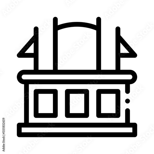 courtroom line icon