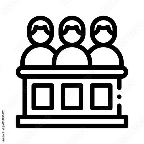jury line icon