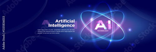 The concept of AI artificial intelligence technology background