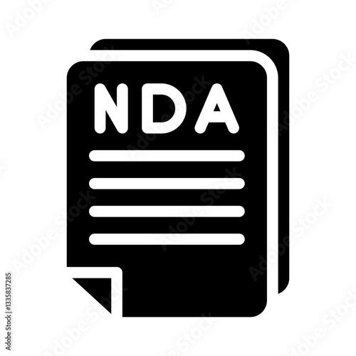 NDA glyph icon